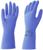 Перчатки латексные многоразовые синие, размер XL
