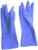 Перчатки латексные многоразовые синие, размер XL