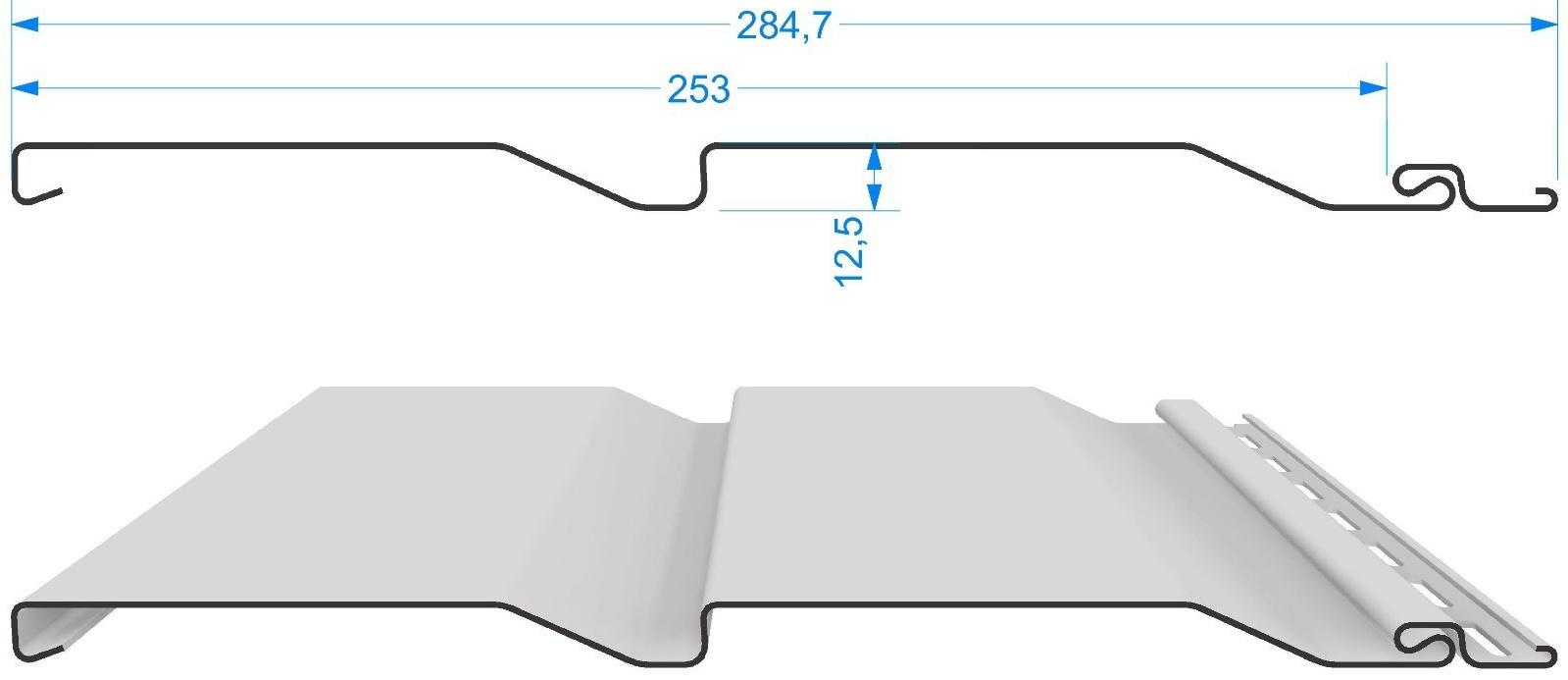 Сайдинг Döcke LUX под дерево Корабельный брус D5D Канадская береза
