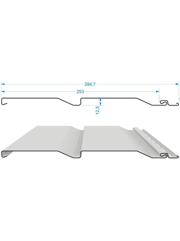 Сайдинг Döcke LUX под дерево Корабельный брус D5D Канадская береза