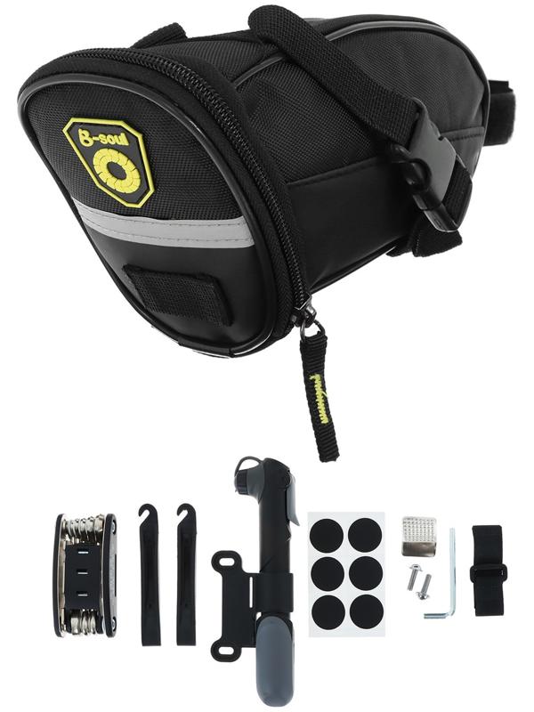 Набор велоинструментов, сумка, набор шестигранников, ремкомплект, насос