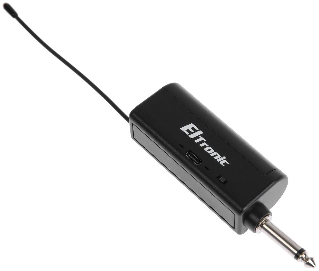 Микрофон для караоке ELTRONIC 10-03, беспроводной, приемник, черный