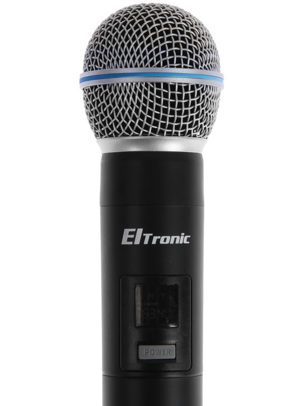 Микрофон для караоке ELTRONIC 10-03, беспроводной, приемник, черный
