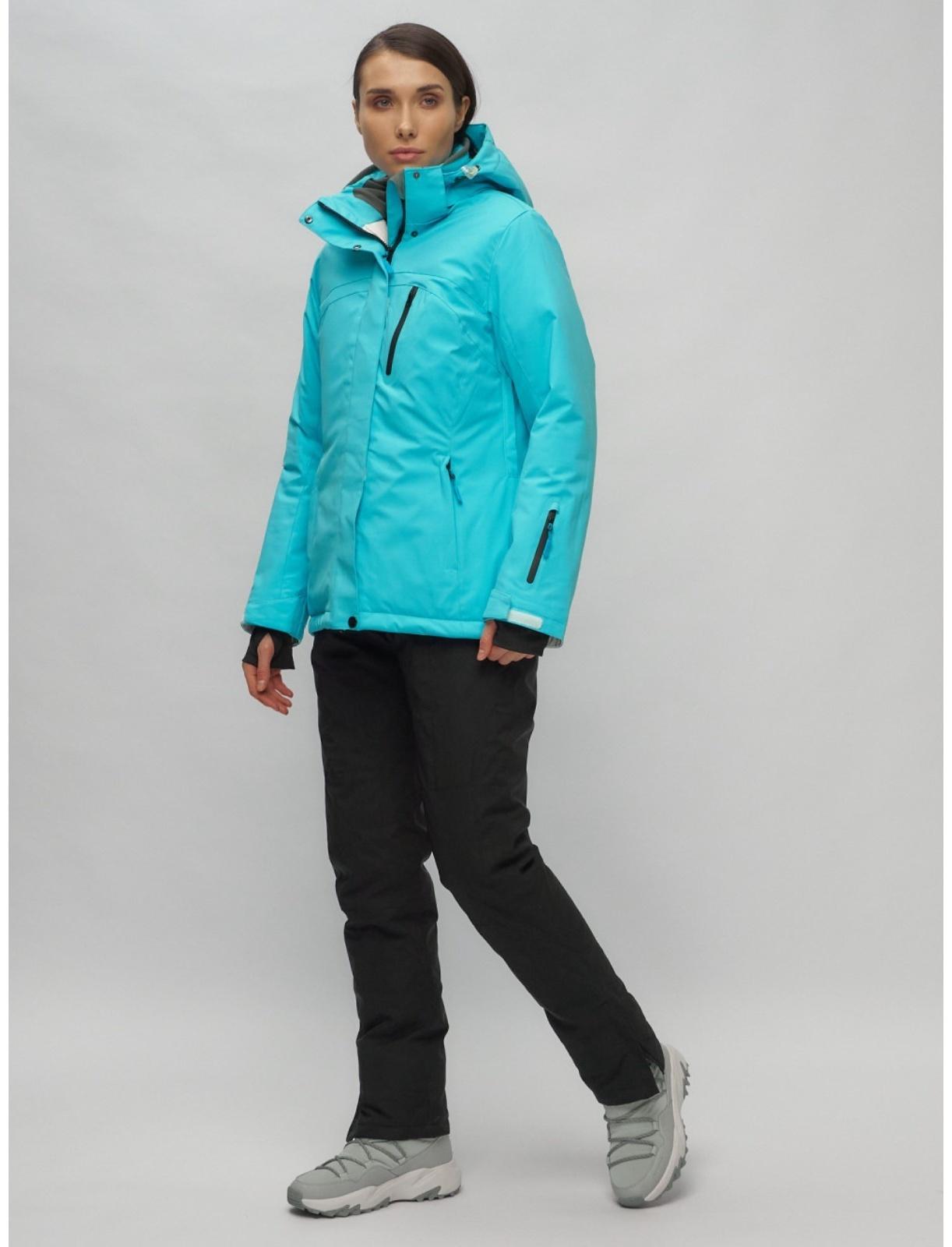 Костюм горнолыжный женский, размер 42, цвет голубой