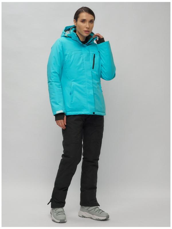 Костюм горнолыжный женский, размер 42, цвет голубой