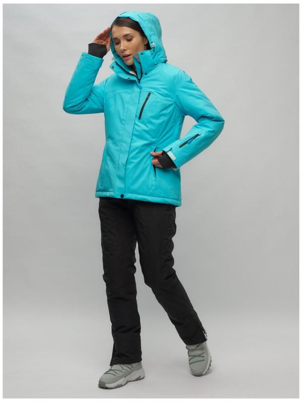 Костюм горнолыжный женский, размер 42, цвет голубой