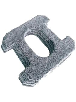 Насадка-тряпка Xiaomi HUTT W8 SQ3, для робота-стеклоочистителя, 4 шт, серая