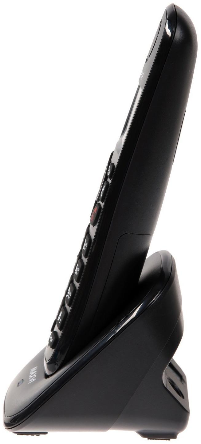 Радиотелефон DECT Maxvi GA-01, Caller ID, интерком, спикерофон, АОН, конференц-связь, черный