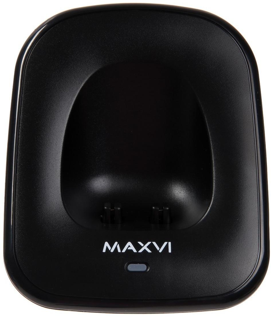 Радиотелефон DECT Maxvi GA-01, Caller ID, интерком, спикерофон, АОН, конференц-связь, черный