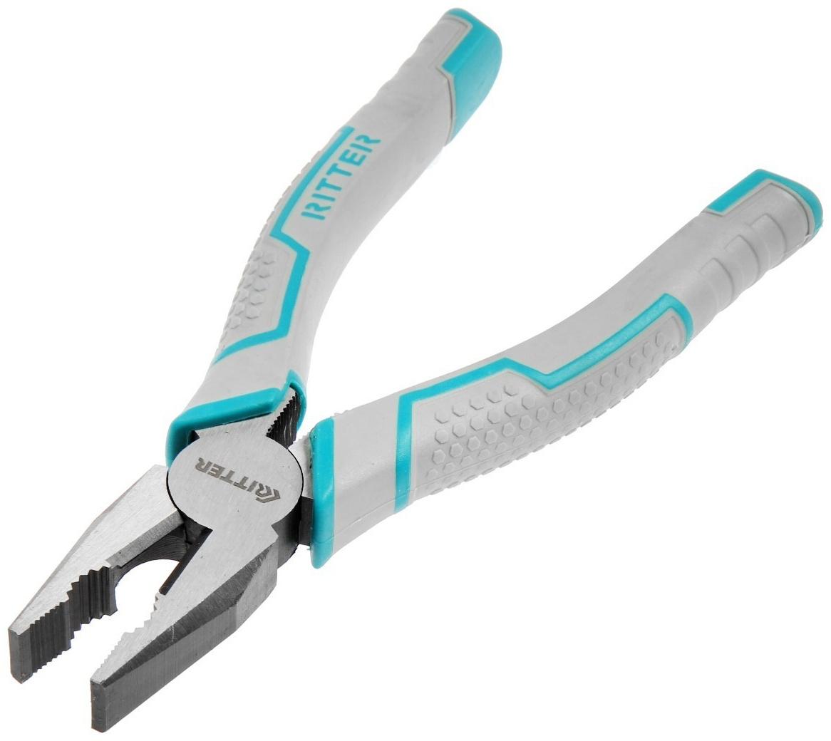 Плоскогубцы Ritter Profi HT320116 комбинированные, сталь CrV, 2К рукоятка 160 мм