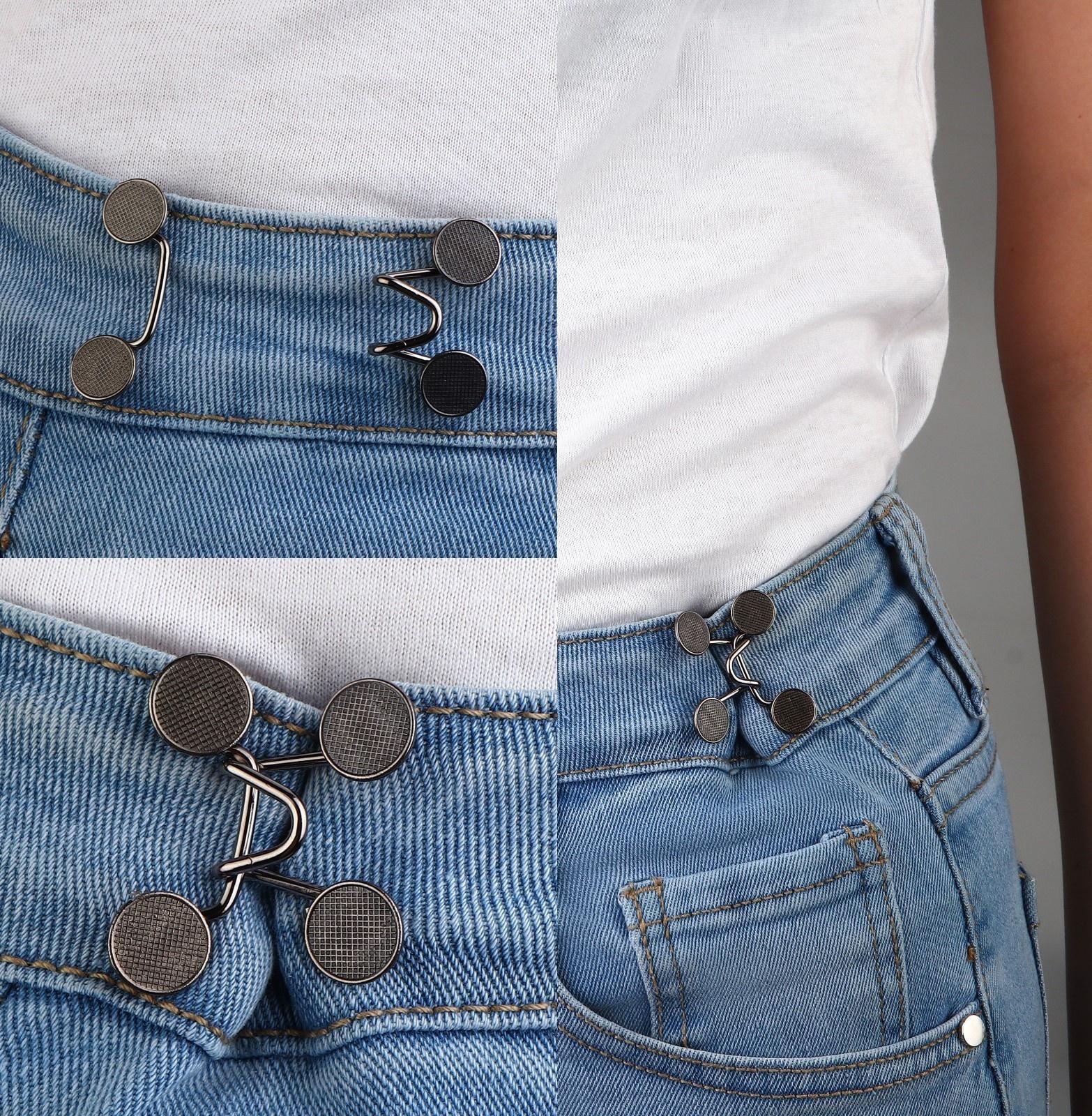 Крючок для сужения пояса, 1 шт = 10 частей, 5 × 5 см, цвет чёрный