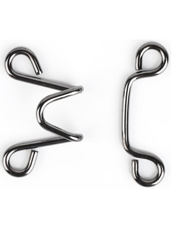 Крючок для сужения пояса, 1 шт = 10 частей, 5 × 5 см, цвет чёрный