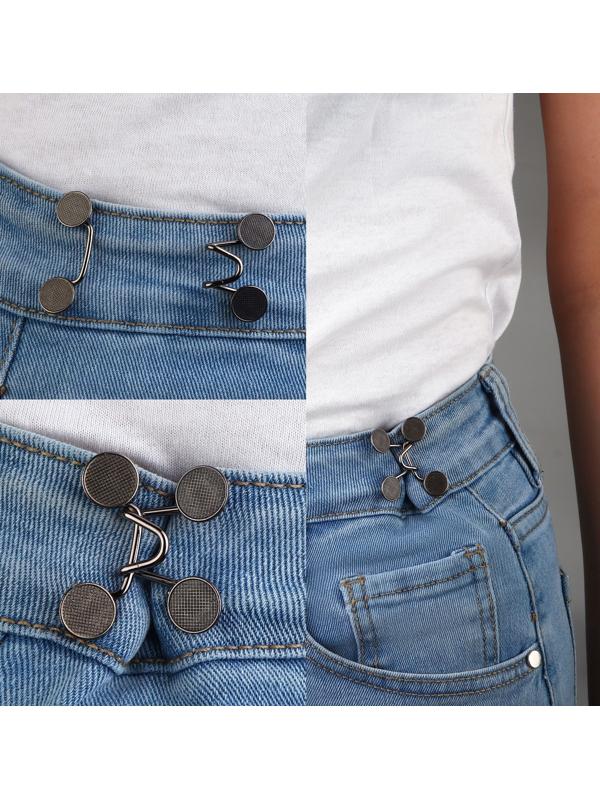 Крючок для сужения пояса, 1 шт = 10 частей, 5 × 5 см, цвет чёрный