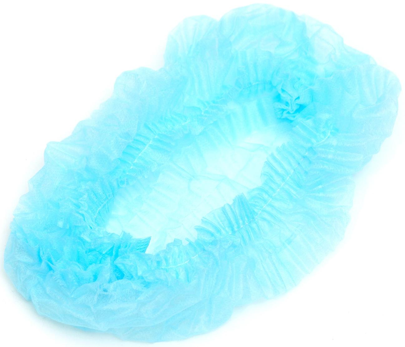 Шапочка медицинская Шарлотта голубая 12 гр/м р-р 54-56 см 50 пар/уп