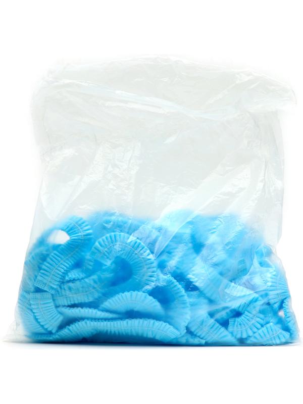 Шапочка медицинская Шарлотта голубая 12 гр/м р-р 54-56 см 50 пар/уп