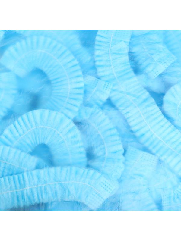 Шапочка медицинская Шарлотта голубая 12 гр/м р-р 54-56 см 50 пар/уп