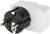 Адаптер c кнопкой, на евро и азиатскую вилку, с/з, 16А, 230В, 3680Вт, IP20, белый, 26956 4,