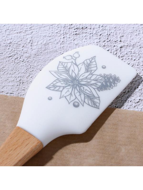 Набор силиконовых лопаток «Новогоднего настроения», 2 шт в наборе (26х5 см, 23.3х4.3 см)