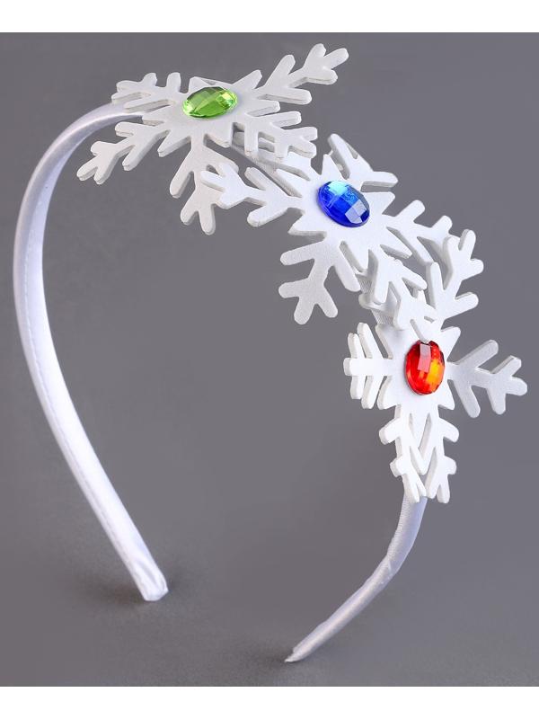 Карнавальный ободок «Снежинки» со стразами