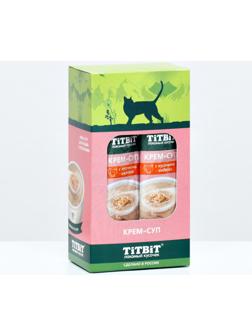 Лакомство крем-суп TitBit для кошек с кусочками индейки, 10 г