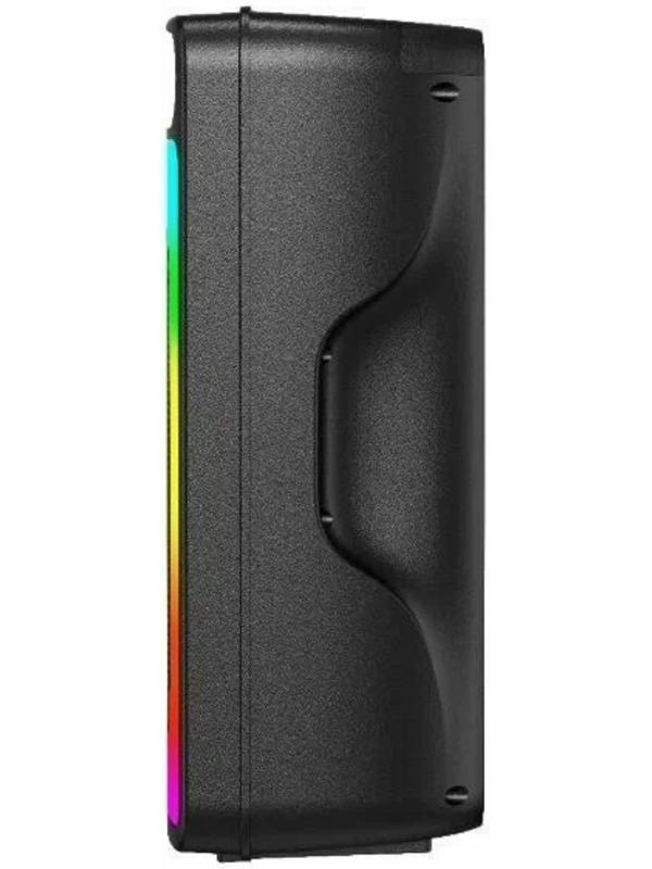 Портативная караоке система Soundmax SM-PS4212, 50 Вт, FM, AUX, USB, BT, SD, чёрная