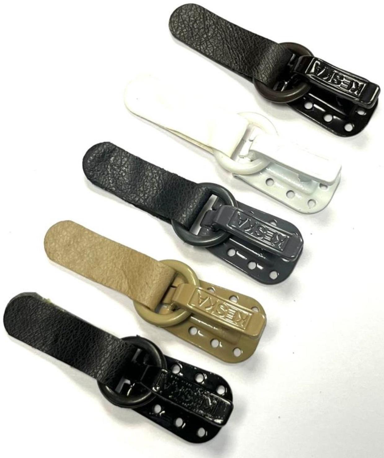 Крючок шубный металлический, цвет тёмно-коричневый