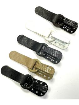 Крючок шубный металлический, цвет тёмно-коричневый