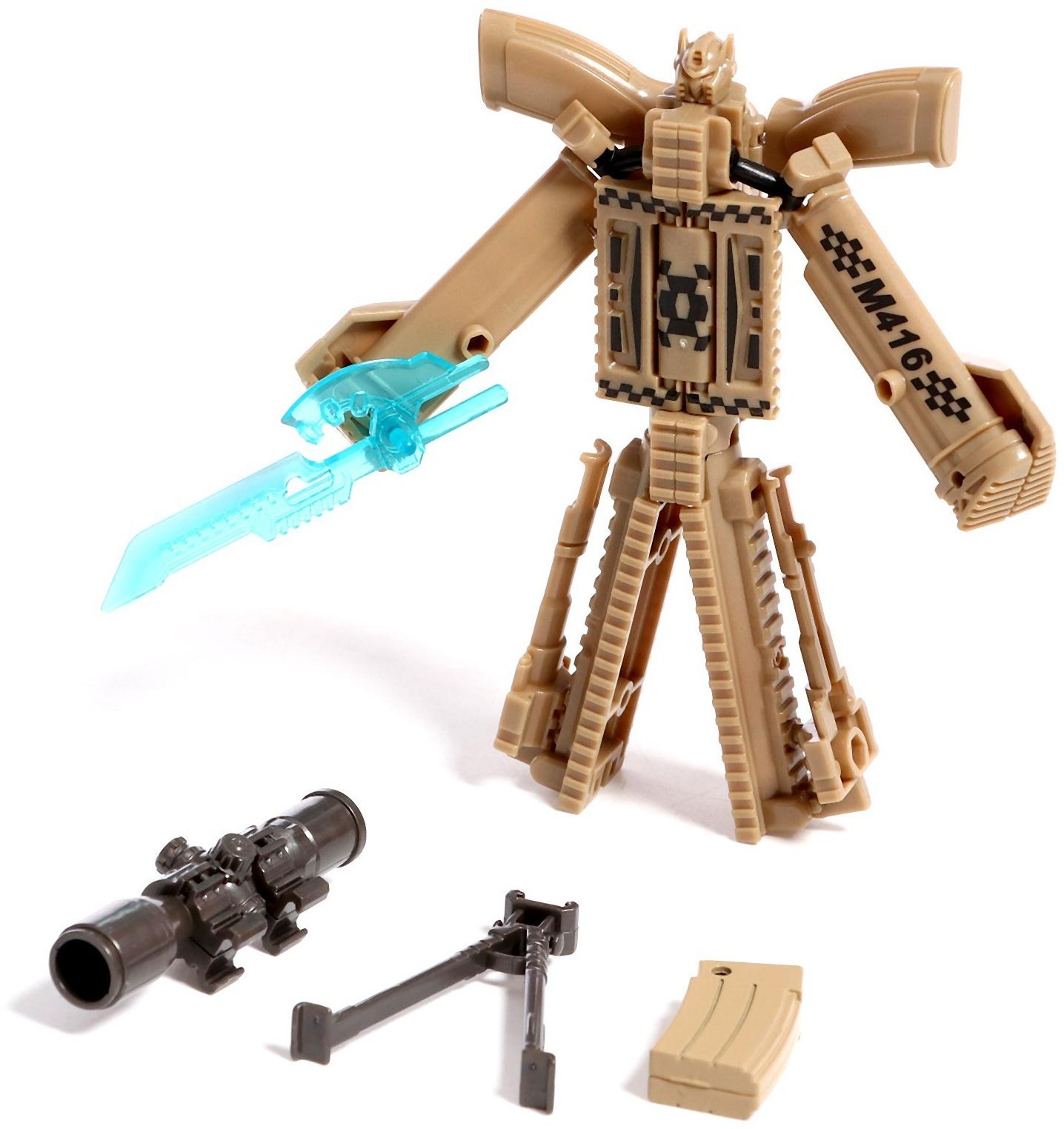 Робот «Винтовка», трансформируется, с металлическими элементами