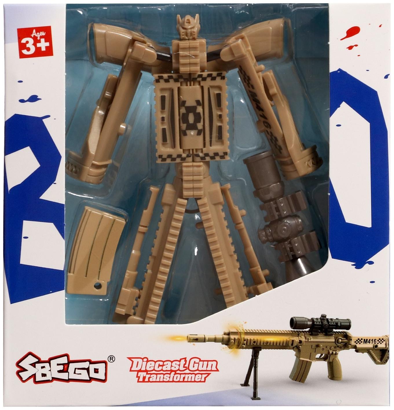 Робот «Винтовка», трансформируется, с металлическими элементами