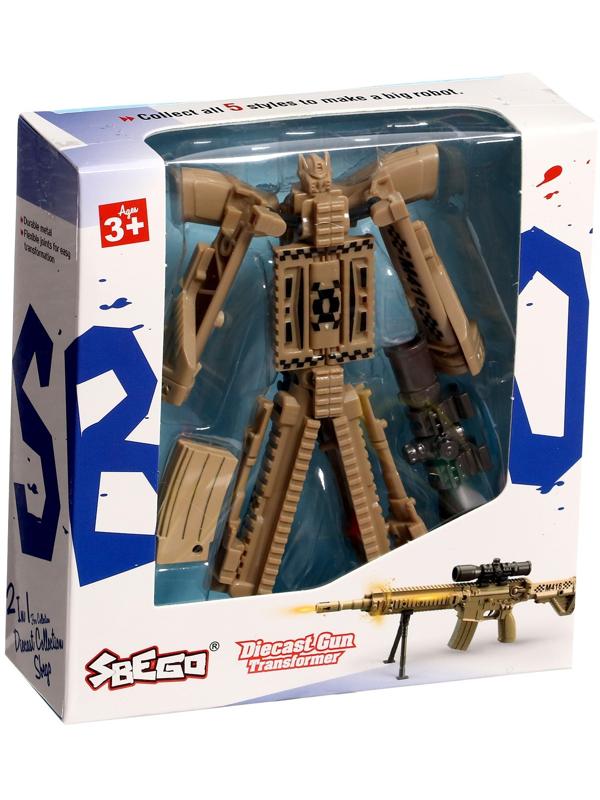 Робот «Винтовка», трансформируется, с металлическими элементами