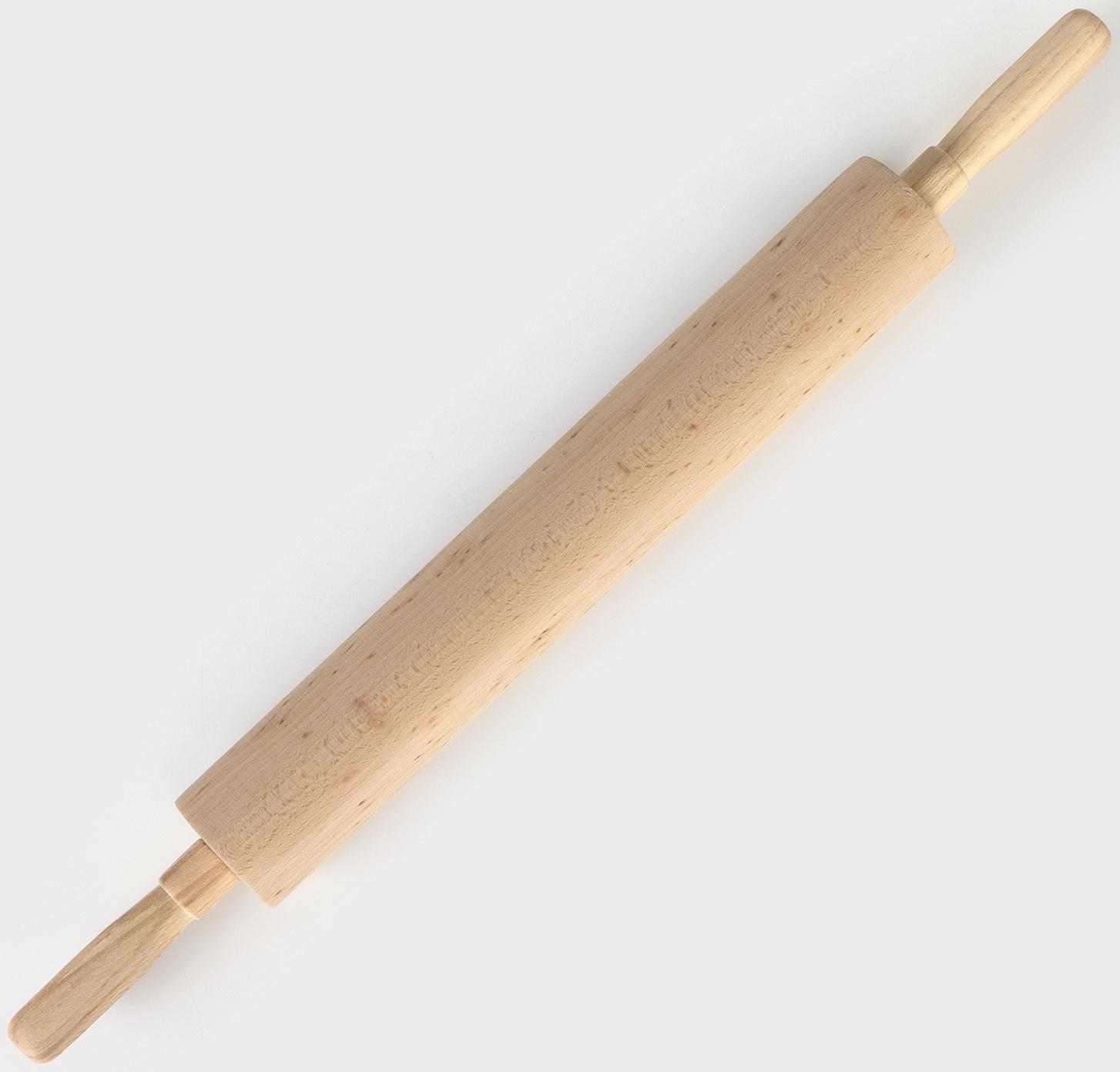 Скалка «Для Профи», с вращающейся ручкой, 60×6 см, бук