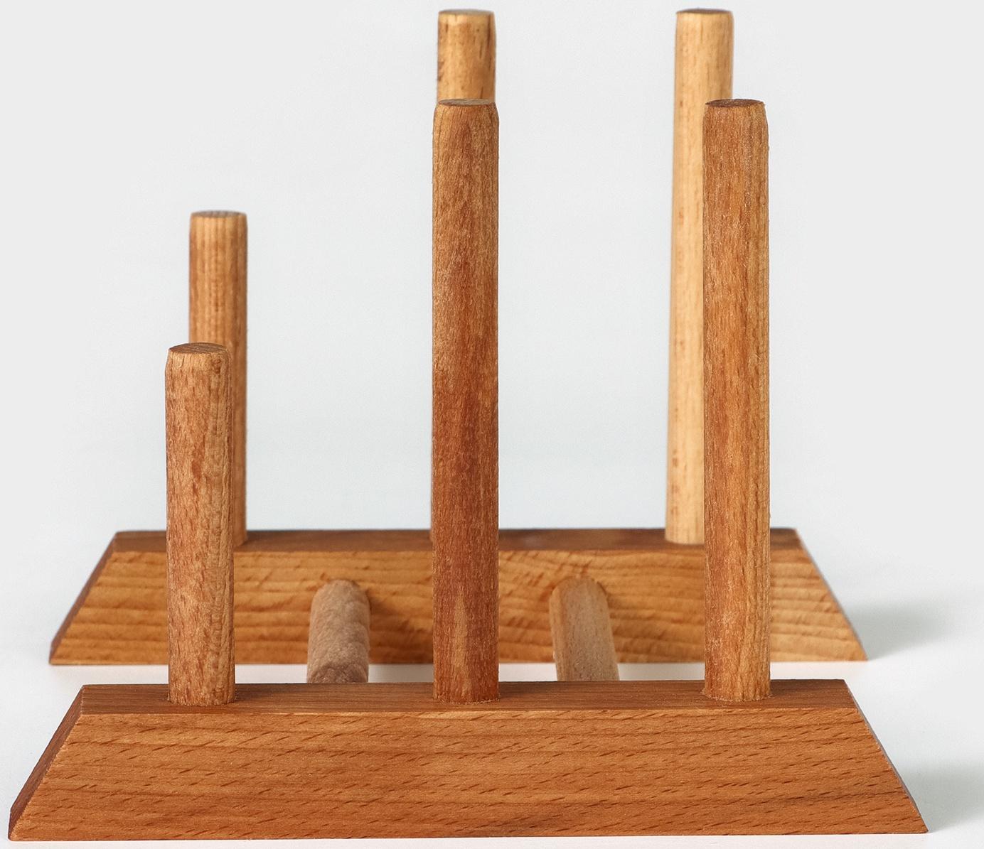 Подставка - сушилка для разделочных досок и посуды Adelica, 13×17×13 см, пропитано минеральным маслом, бук