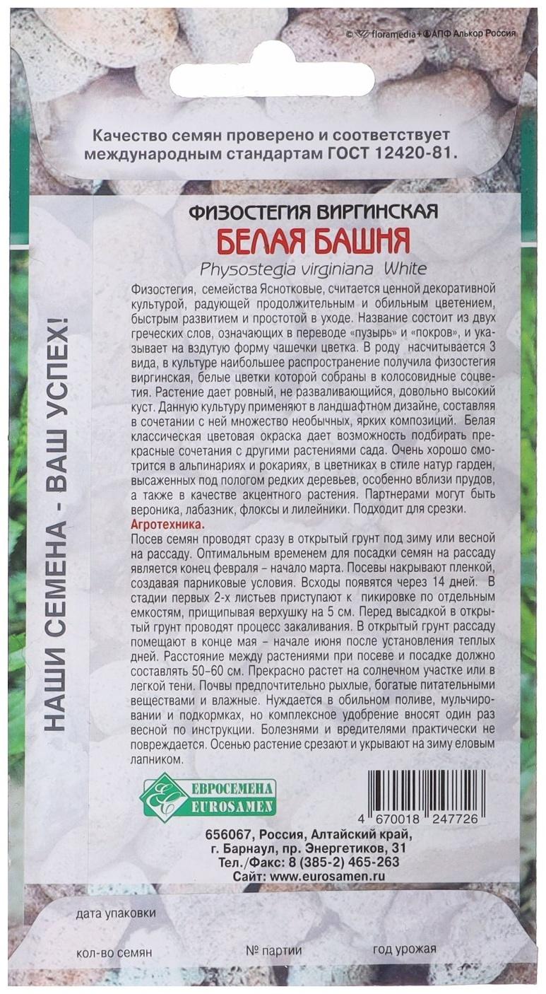 Семена Физостегия виргинская 