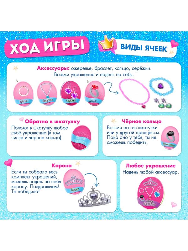 Настольная игра «Как стать принцессой», 1-4 игрока, 4+