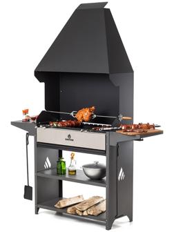 Мангал Professional Optima Zont POZ 3000, 3 мм, 158,2 х 41,2 х 207,9 см