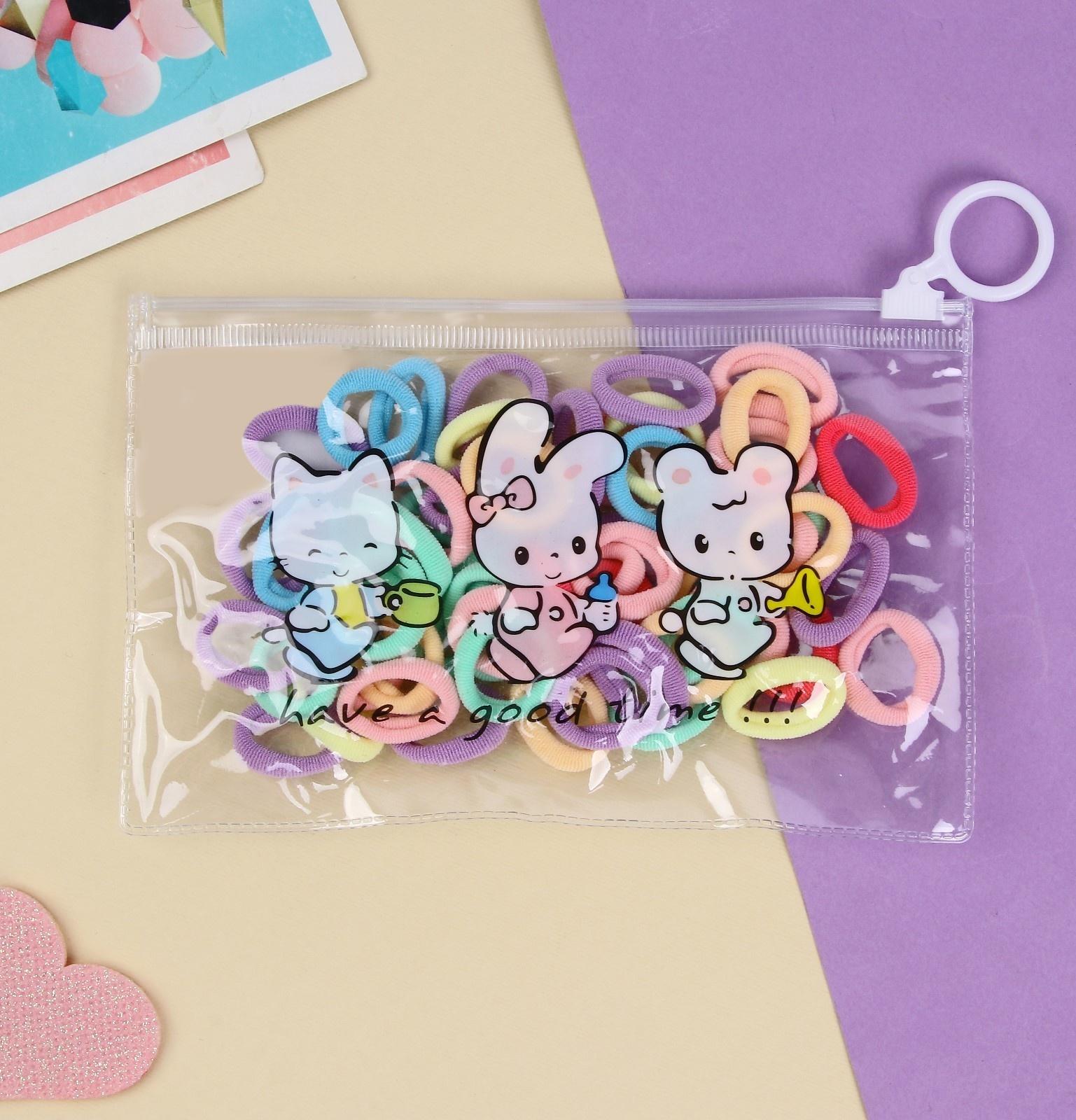 Резинка для волос «Непоседа» (набор 60 шт) ассорти, 2 см, микс