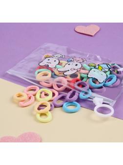 Резинка для волос «Непоседа» (набор 60 шт) ассорти, 2 см, микс