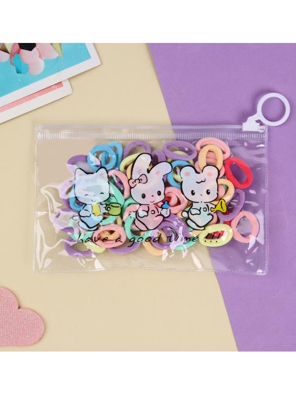 Резинка для волос «Непоседа» (набор 60 шт) ассорти, 2 см, микс