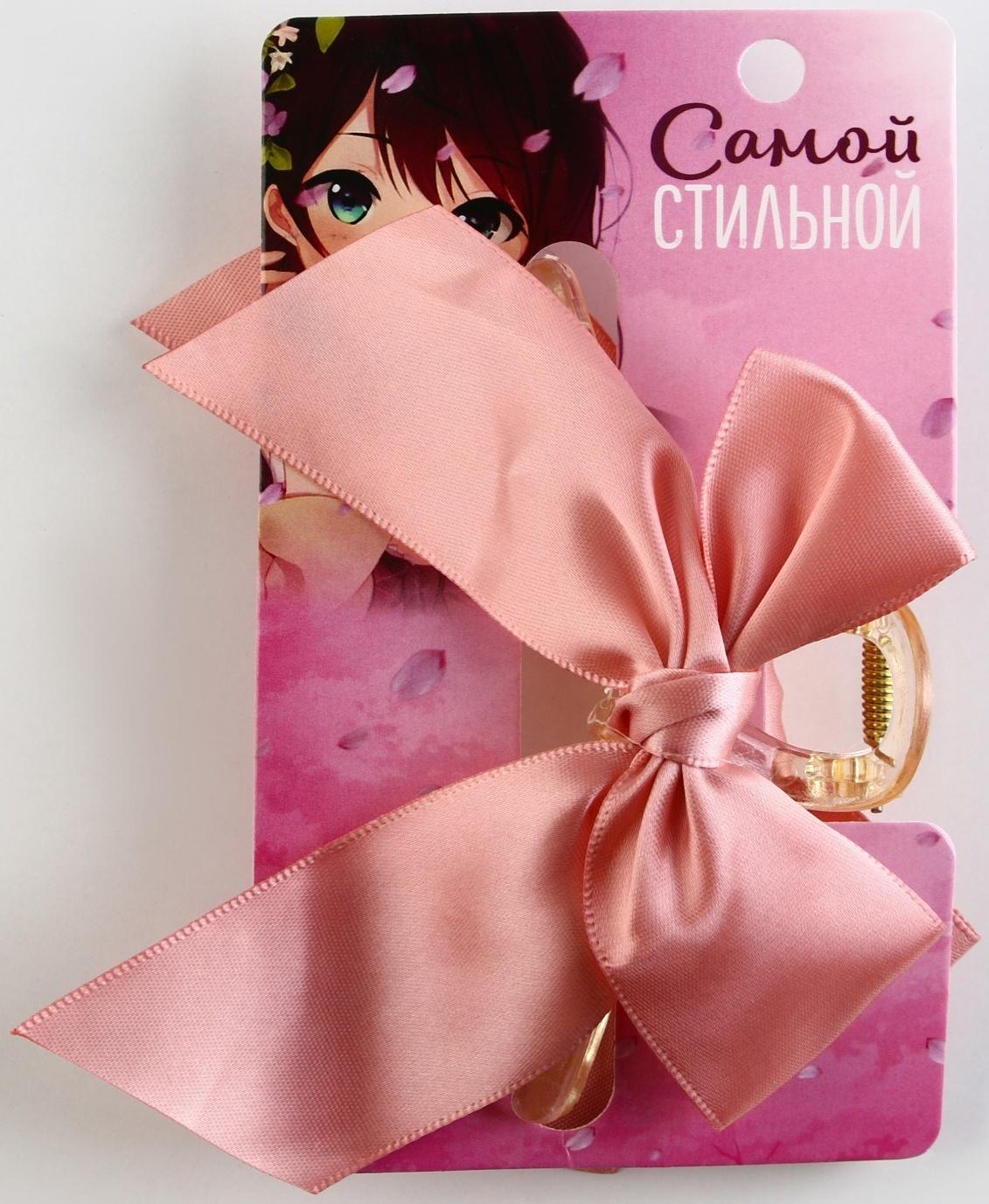 Краб для волос с бантом 