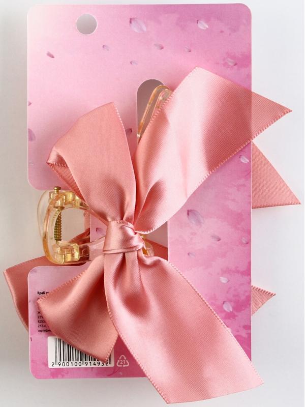 Краб для волос с бантом 