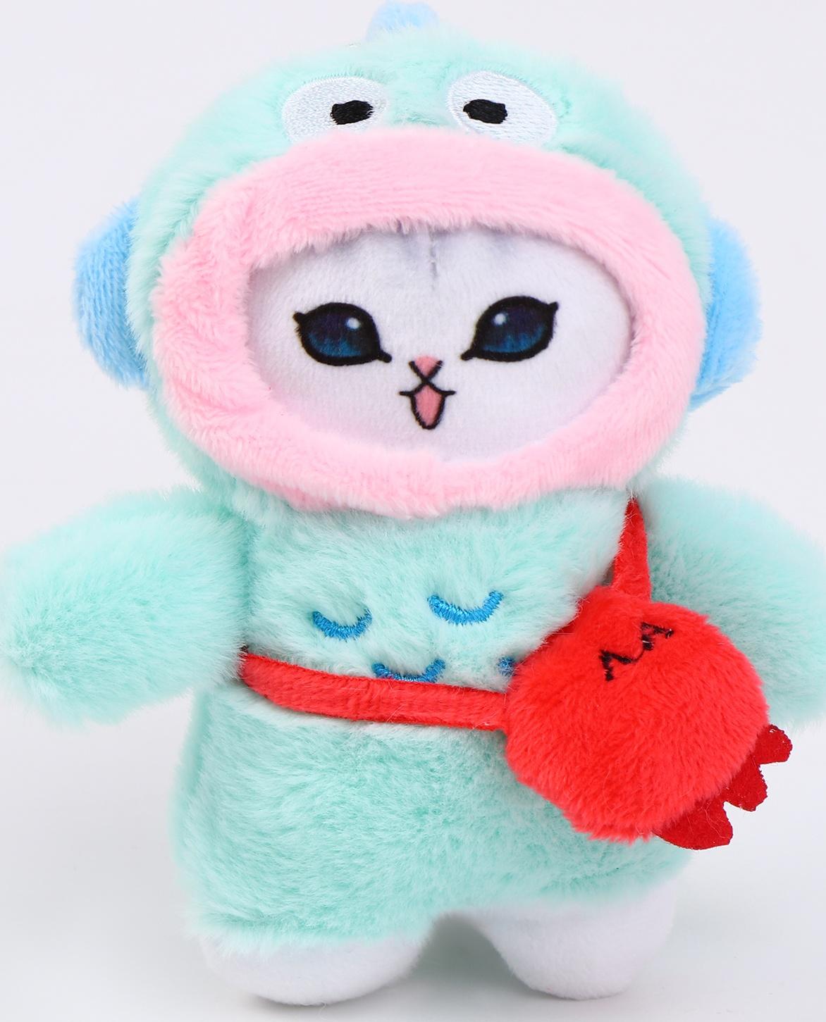 Мягкая игрушка «Кошечка в костюме» на брелоке, 12 см