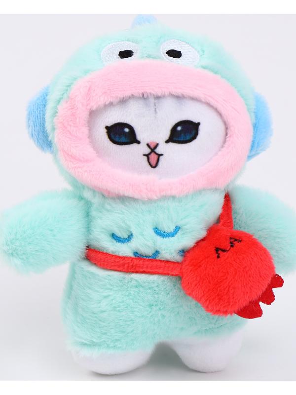 Мягкая игрушка «Кошечка в костюме» на брелоке, 12 см
