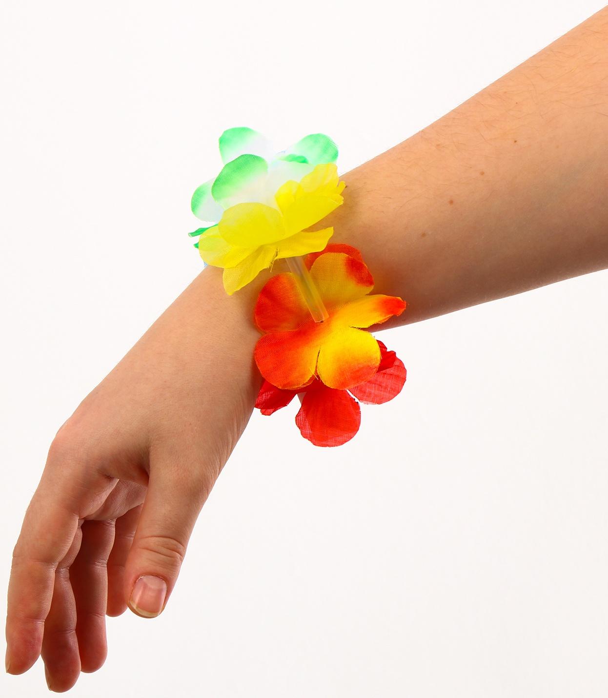 Браслет гавайский световой, 3 режима подсветки