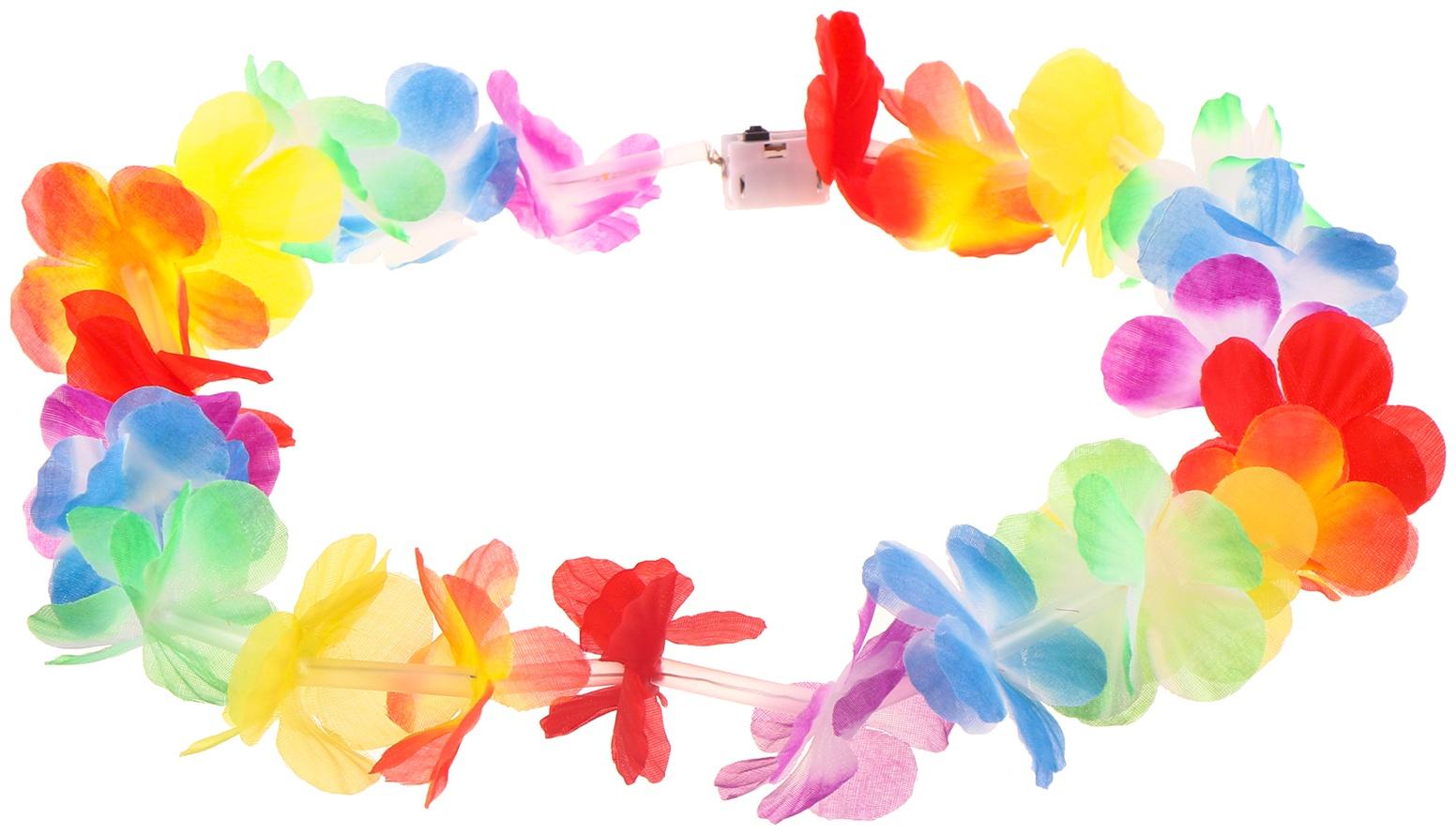 Гавайское ожерелье световое «Охана», 3 режима подсветки