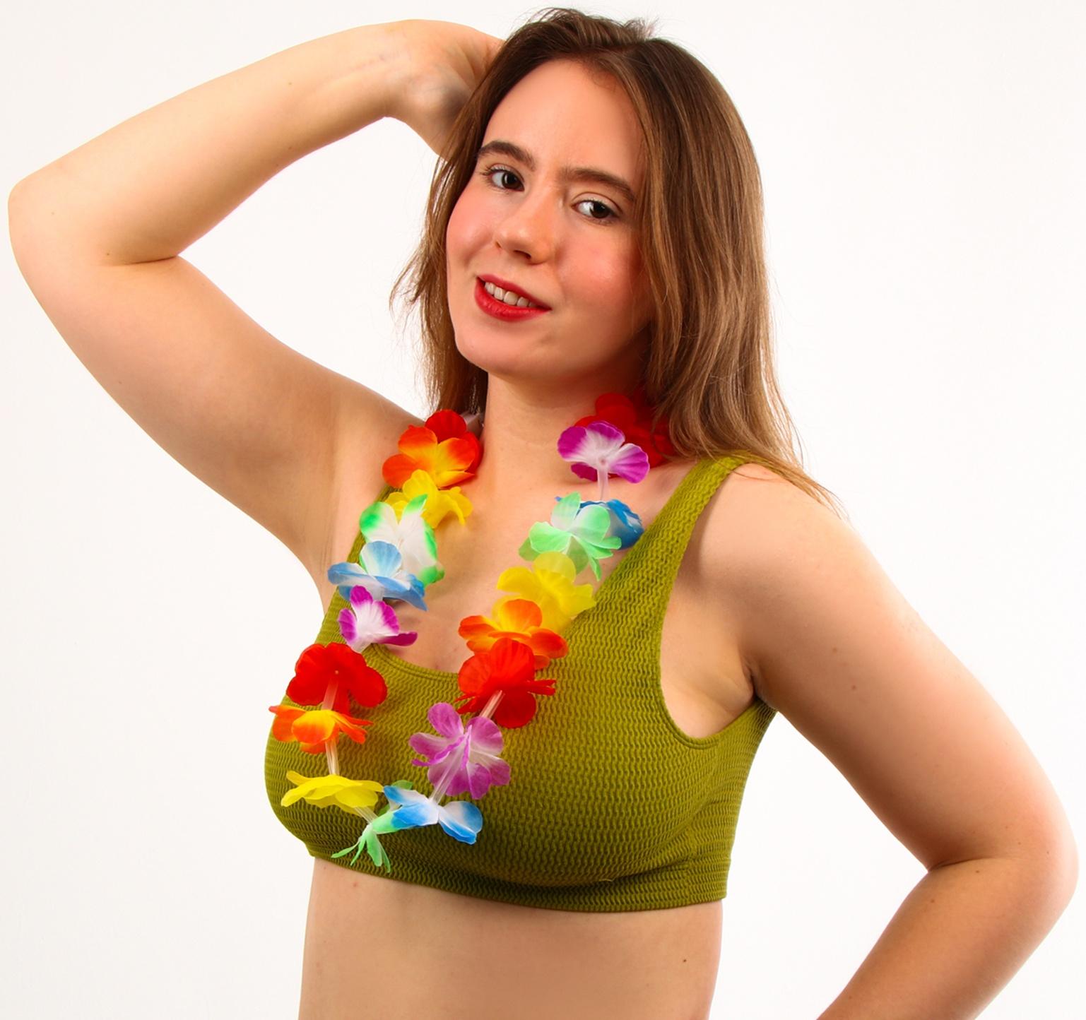 Гавайское ожерелье световое «Охана», 3 режима подсветки