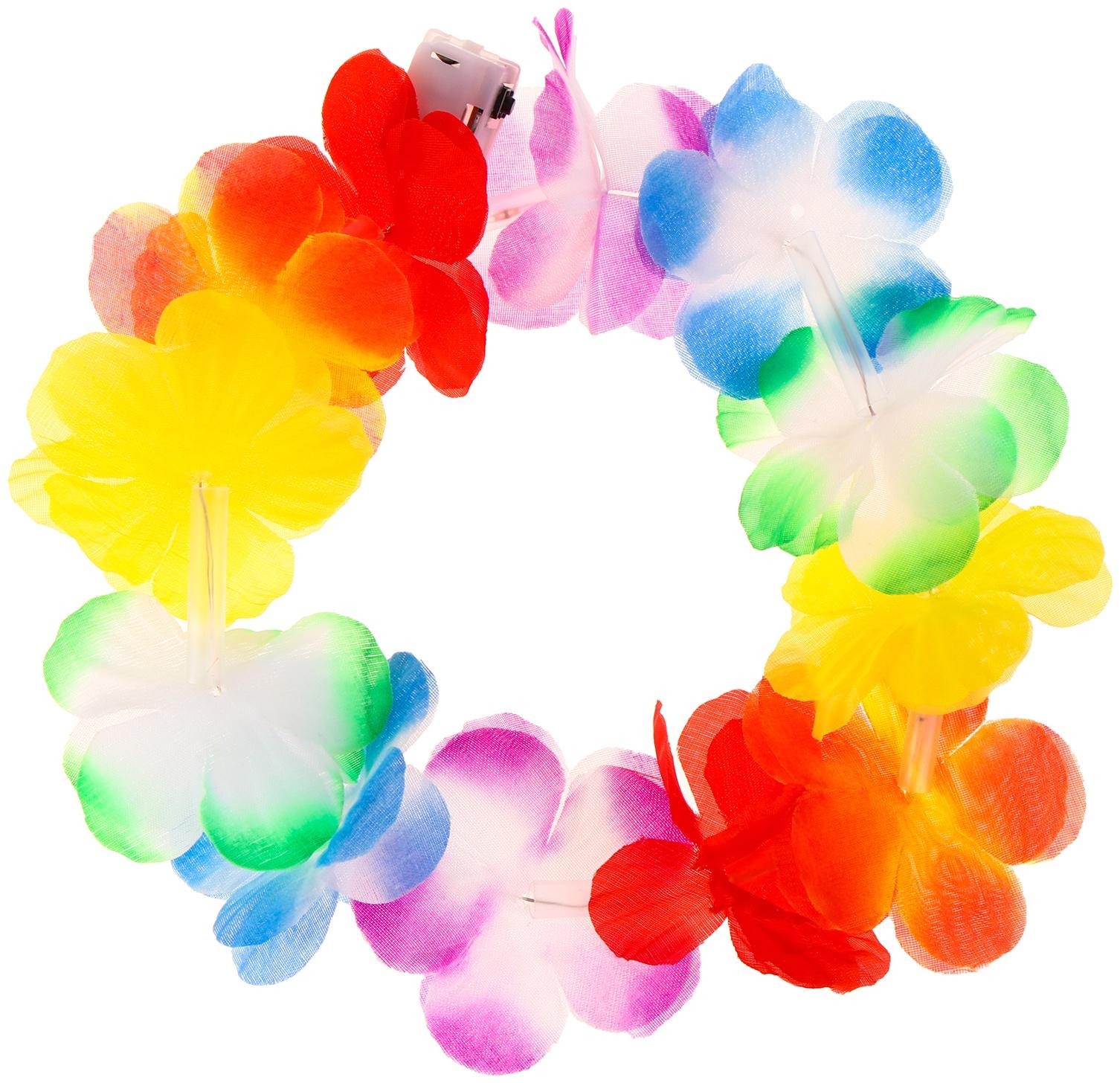 Гавайский световой венок «Купуна», 3 режима подсветки