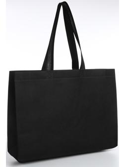 Сумка хозяйственная без застёжки, цвет чёрный