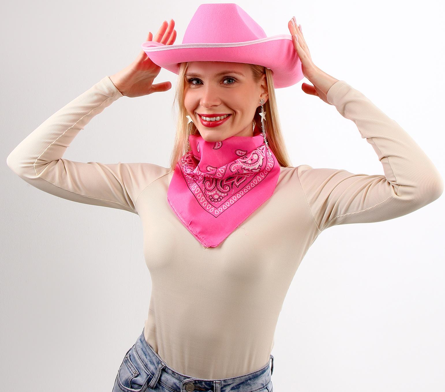 Карнавальный набор «Розовые мечты»: шляпа, очки, бандана, серьги