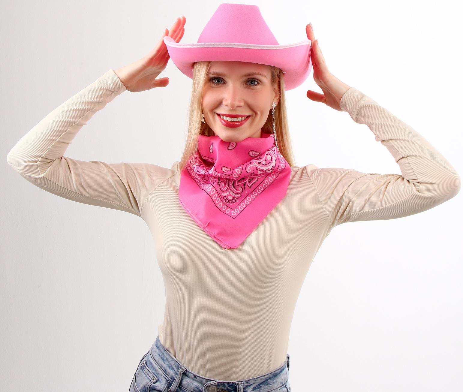 Карнавальный набор «Розовые мечты»: шляпа, очки, бандана, серьги