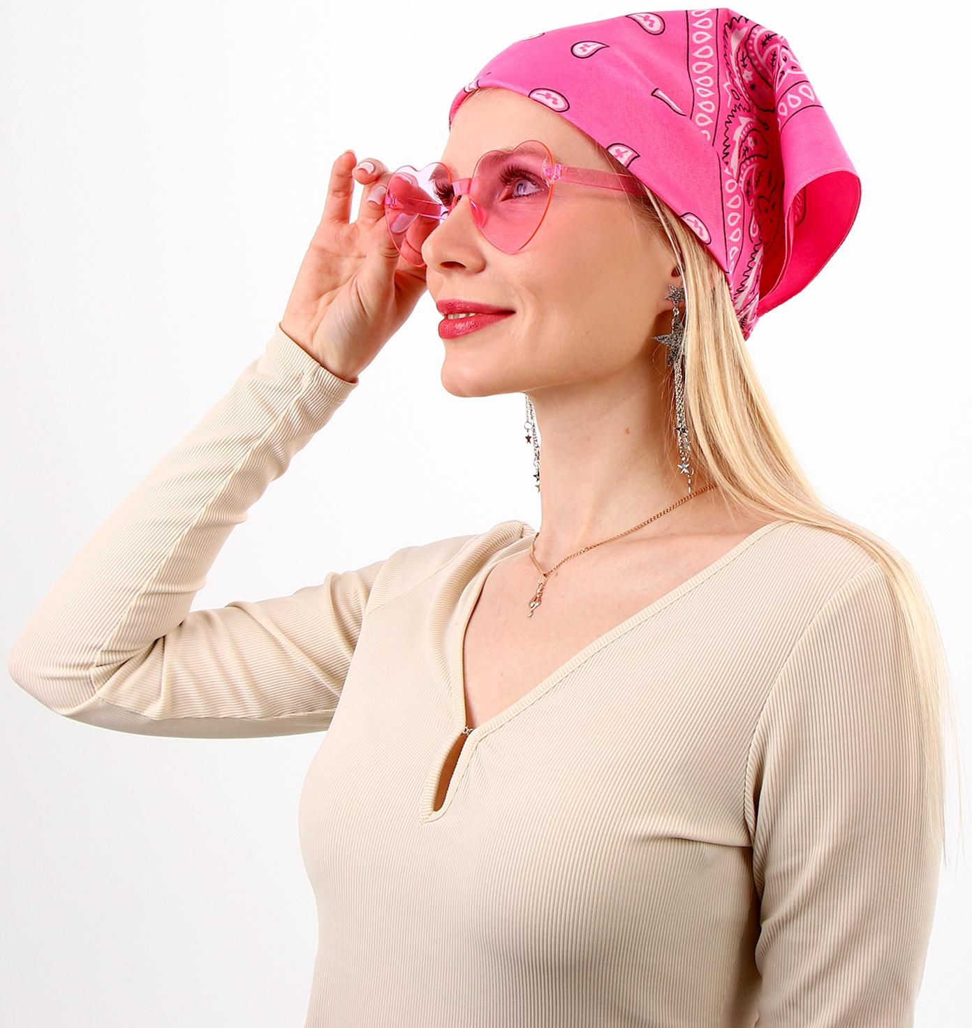 Карнавальный набор «Розовые мечты»: шляпа, очки, бандана, серьги